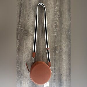 Universal Thread, Canteen Brown Crossbody Bag  with Adjustable Striped Strap NWT